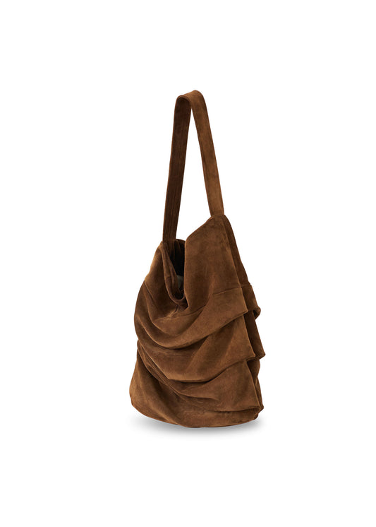 Miljøvennlig lærveske håndlaget i Oslo – semsket skinn